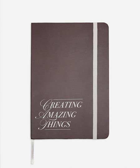 caderno capa dura mindset marrom UNICO caderno capa dura mindset marrom UNICO