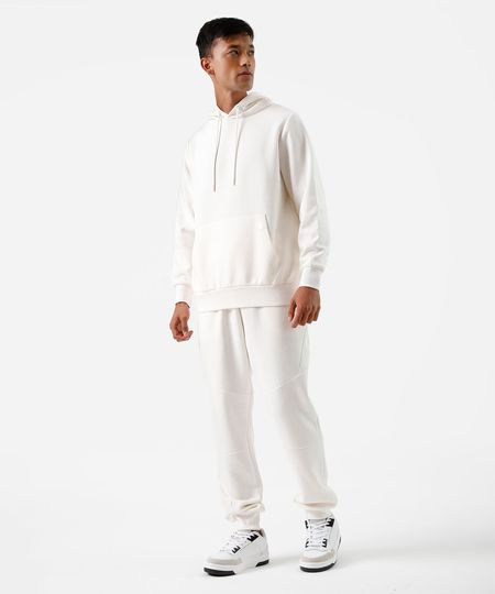 calça jogger masculina de moletom esportiva ace off white M