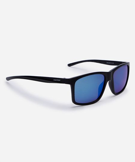 óculos de sol masculino quadrado de acetato triton preto UNICO