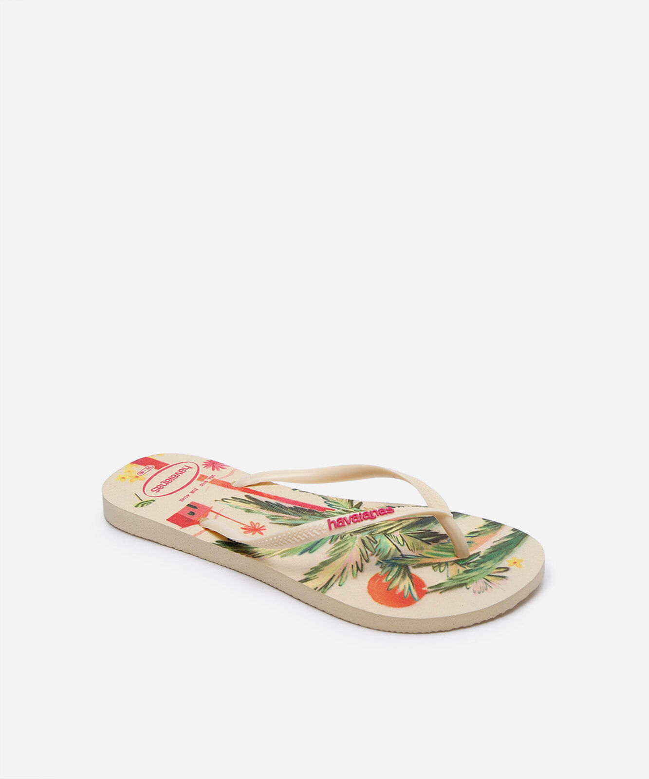 chinelo havaianas slim summer bliss bege