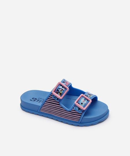 slide infantil estampado Stitch azul 29 slide infantil estampado Stitch azul 29