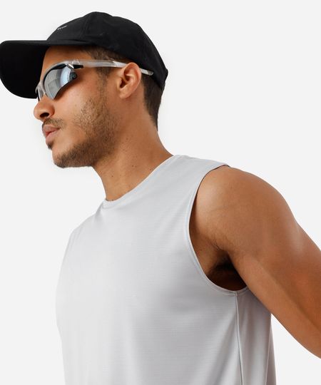 regata machão masculina esportiva ace cinza P