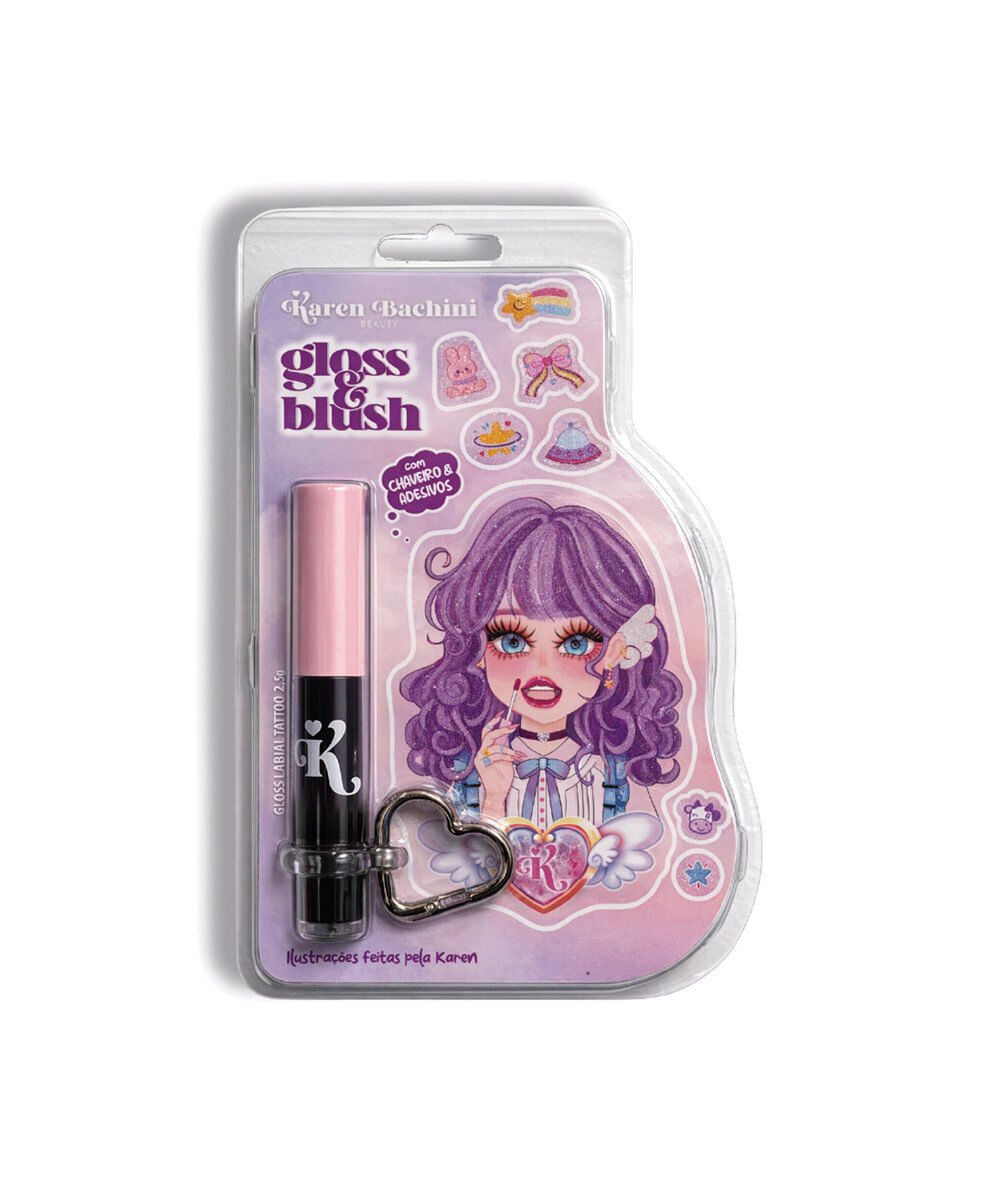 gloss labial by karen bachini blister preto tattoo
