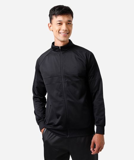 jaqueta com bolsos e recortes esportiva ace preta P