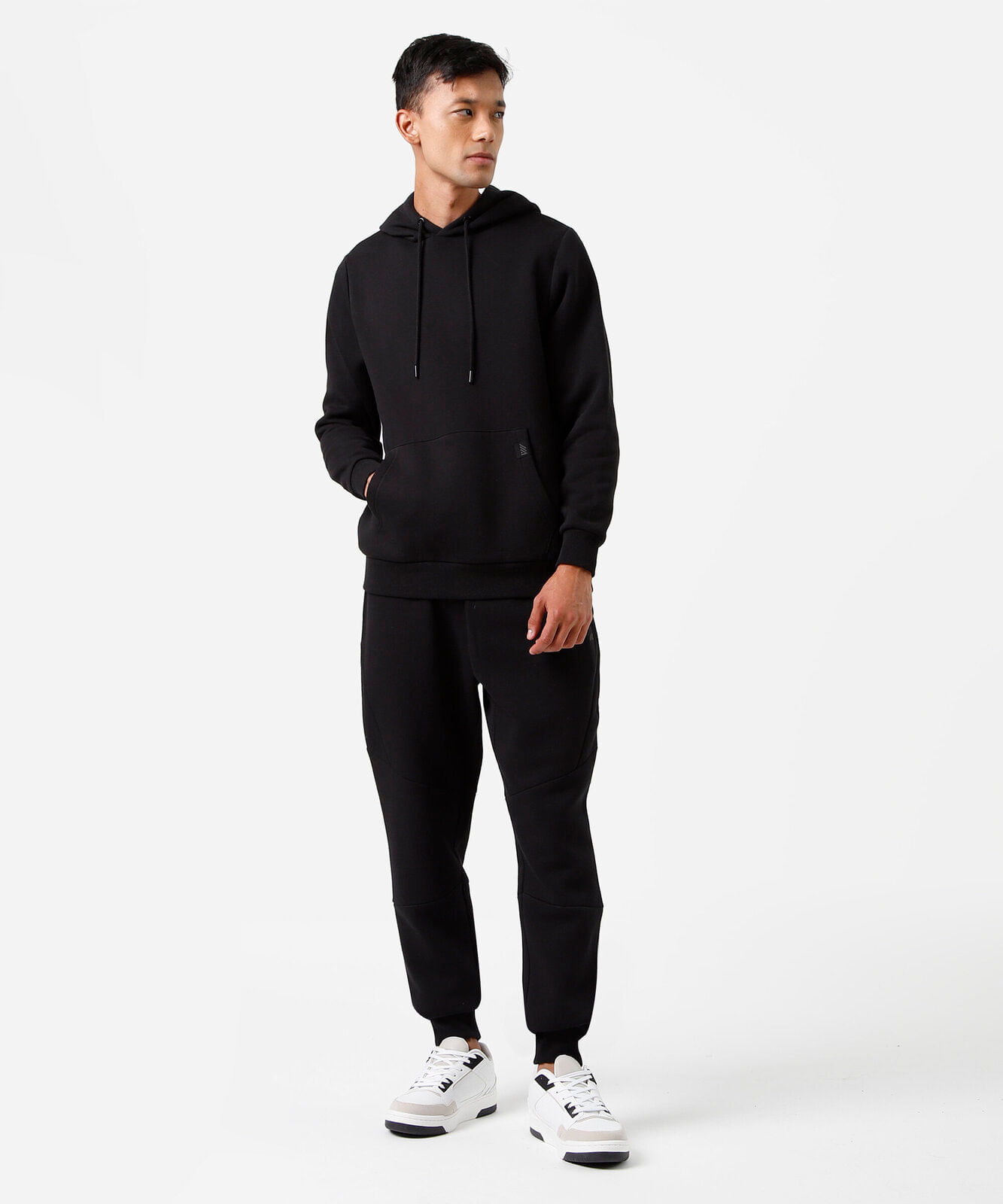 calça jogger masculina de moletom esportiva ace preta