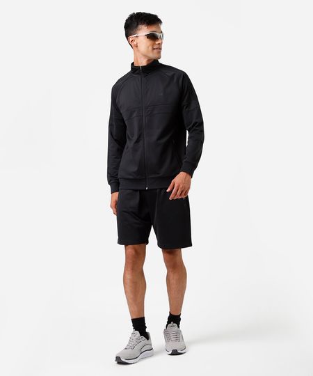 short masculino esportivo ace bolso com zíper preto P