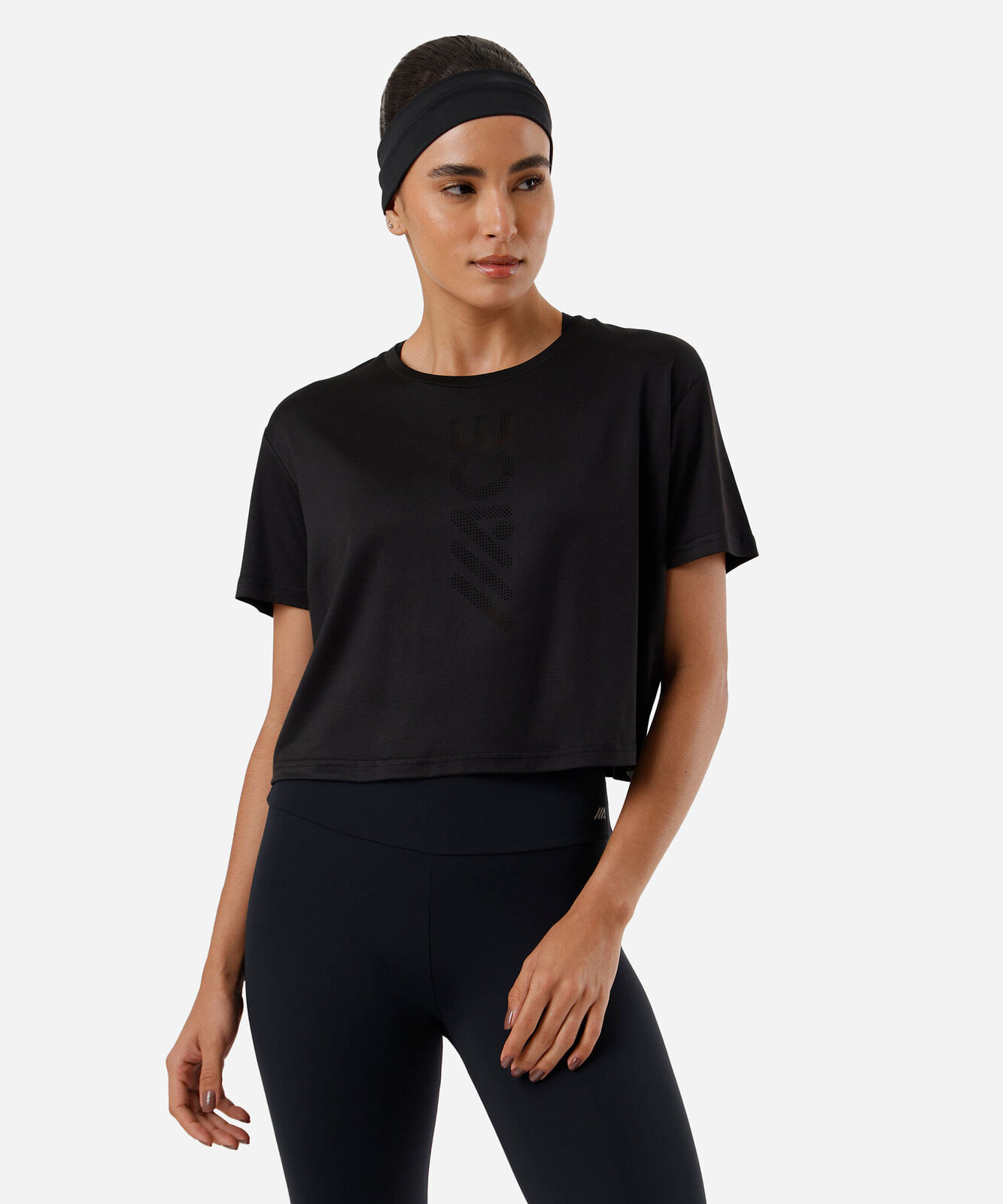blusa cropped feminina esportiva preta