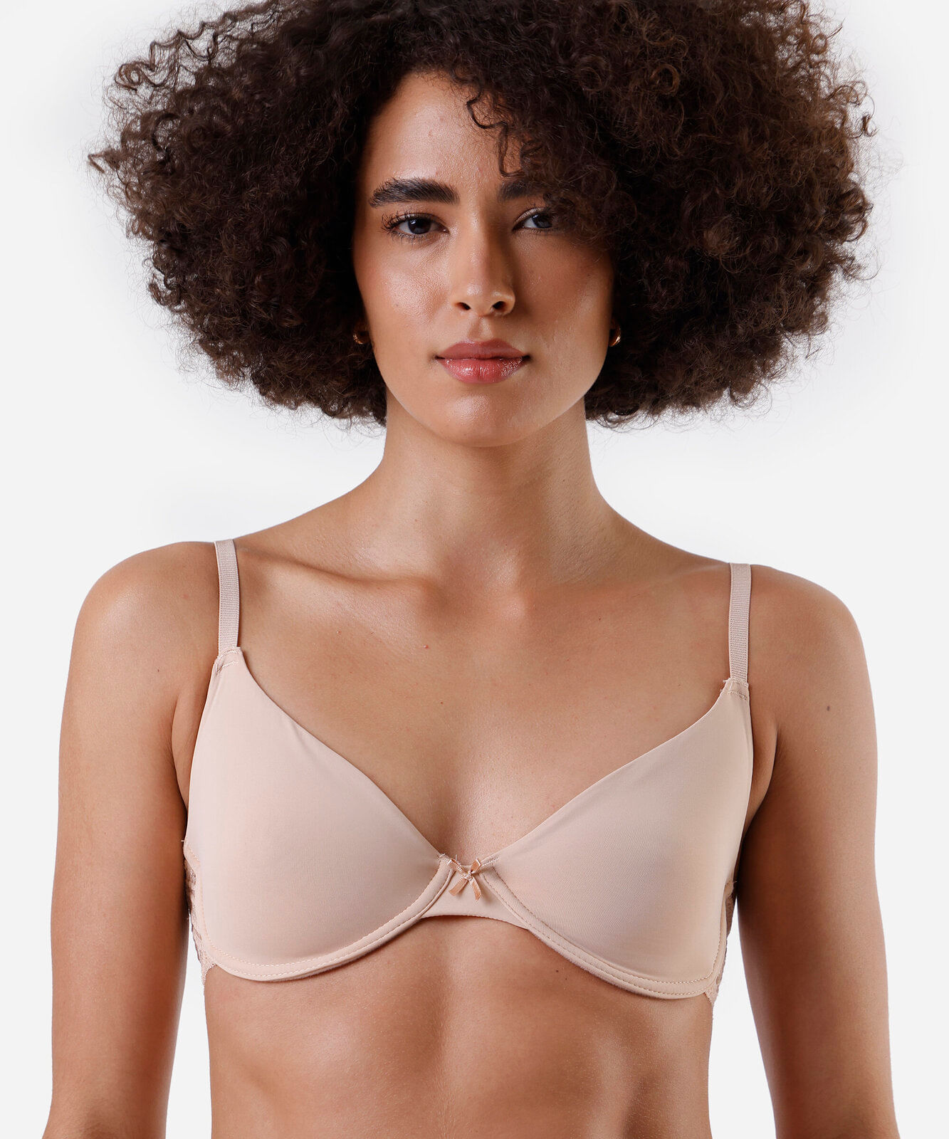 sutiã meia taça feminino com renda bege