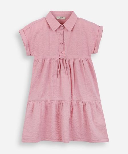 vestido midi infantil texturizado rosa 10 vestido midi infantil texturizado rosa 10