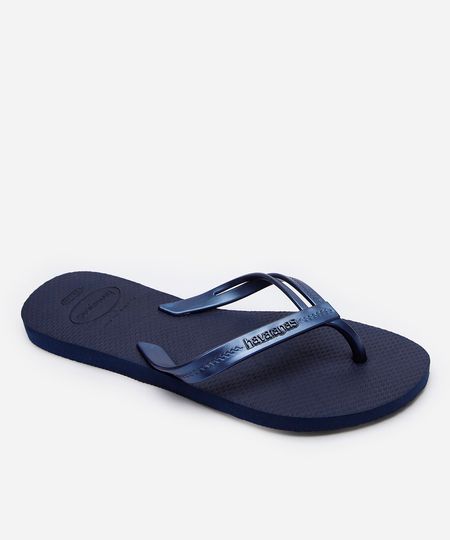 chinelo havaianas elegance azul 39-40 chinelo havaianas elegance azul 39-40