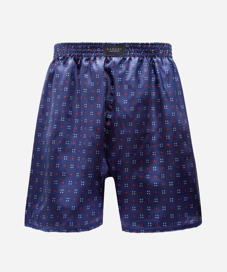 cueca samba canção masculina estampa acetinada azul P
