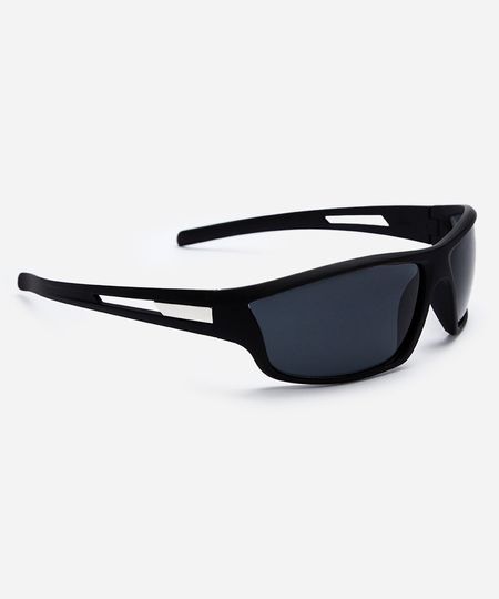 óculos de sol masculino esportivo de acetato preto UNICO
