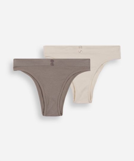 kit de 2 calcinhas biquíni feminina sem costura colorido GG kit de 2 calcinhas biquíni feminina sem costura colorido GG