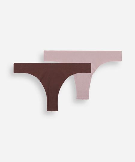 kit de 2 calcinhas fio dental feminina de algodão corte a fio colorido G kit de 2 calcinhas fio dental feminina de algodão corte a fio colorido G