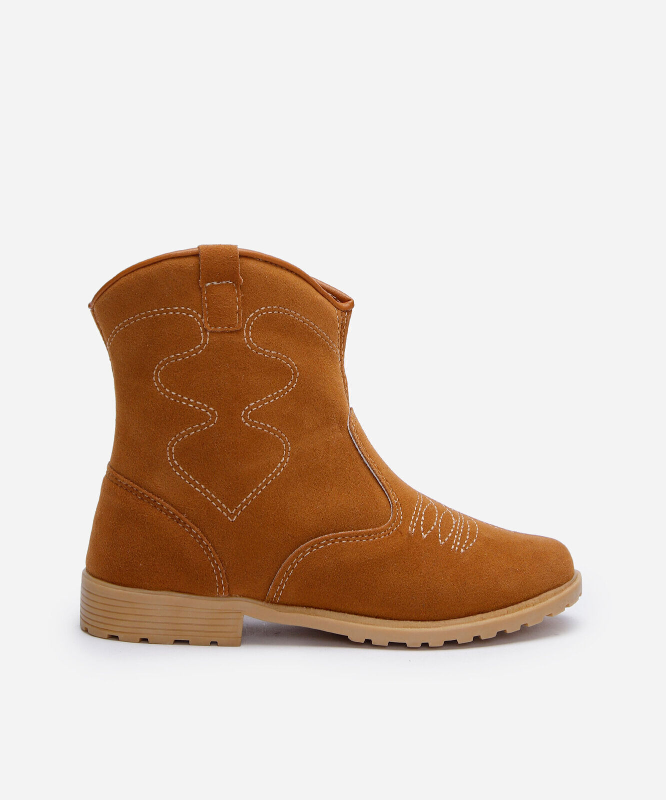 bota western infantil com bordado marrom