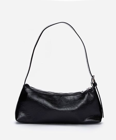 bolsa baguete com fivela preta UNICO