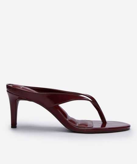 tamanco salto fino mindset vinho 34