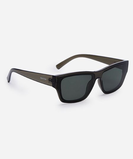 óculos de sol masculino quadrado de acetato triton preto UNICO óculos de sol masculino quadrado de acetato triton preto UNICO