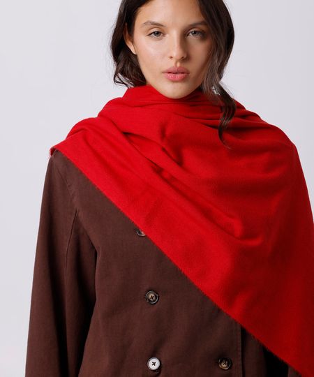 cachecol com franjas mindset vermelho UNICO cachecol com franjas mindset vermelho UNICO