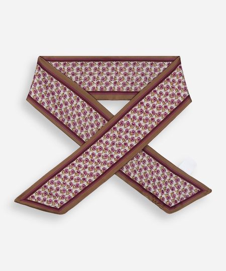 lenço faixa acetinado floral colorido UNICO lenço faixa acetinado floral colorido UNICO