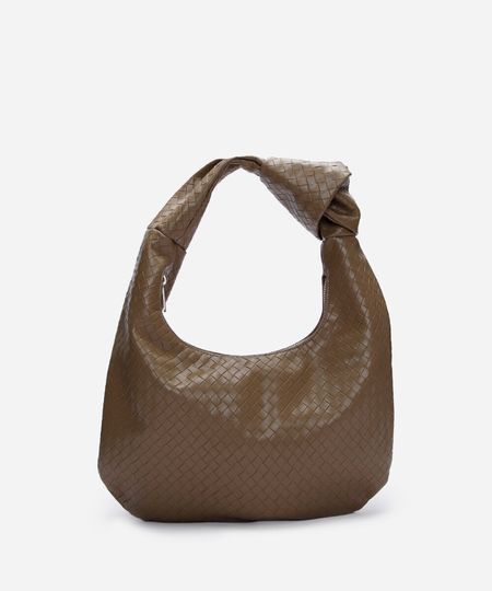 bolsa shoulder texturizada nó bege UNICO bolsa shoulder texturizada nó bege UNICO