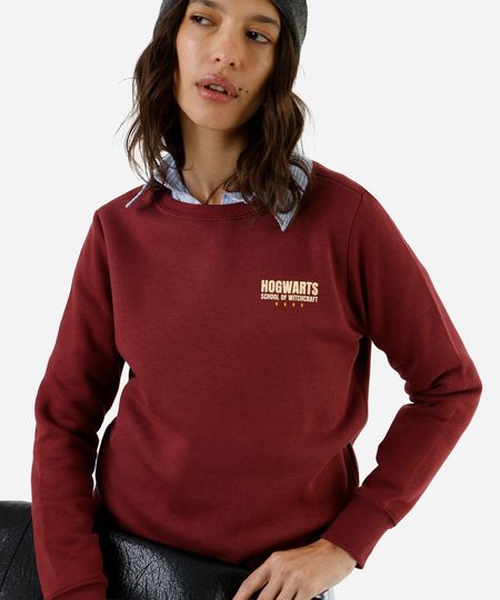 blusão de moletom feminino harry potter vinho GG