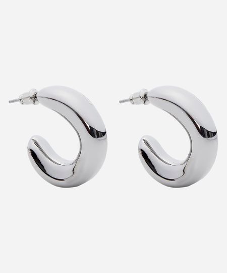 brinco argola bold prata UNICO