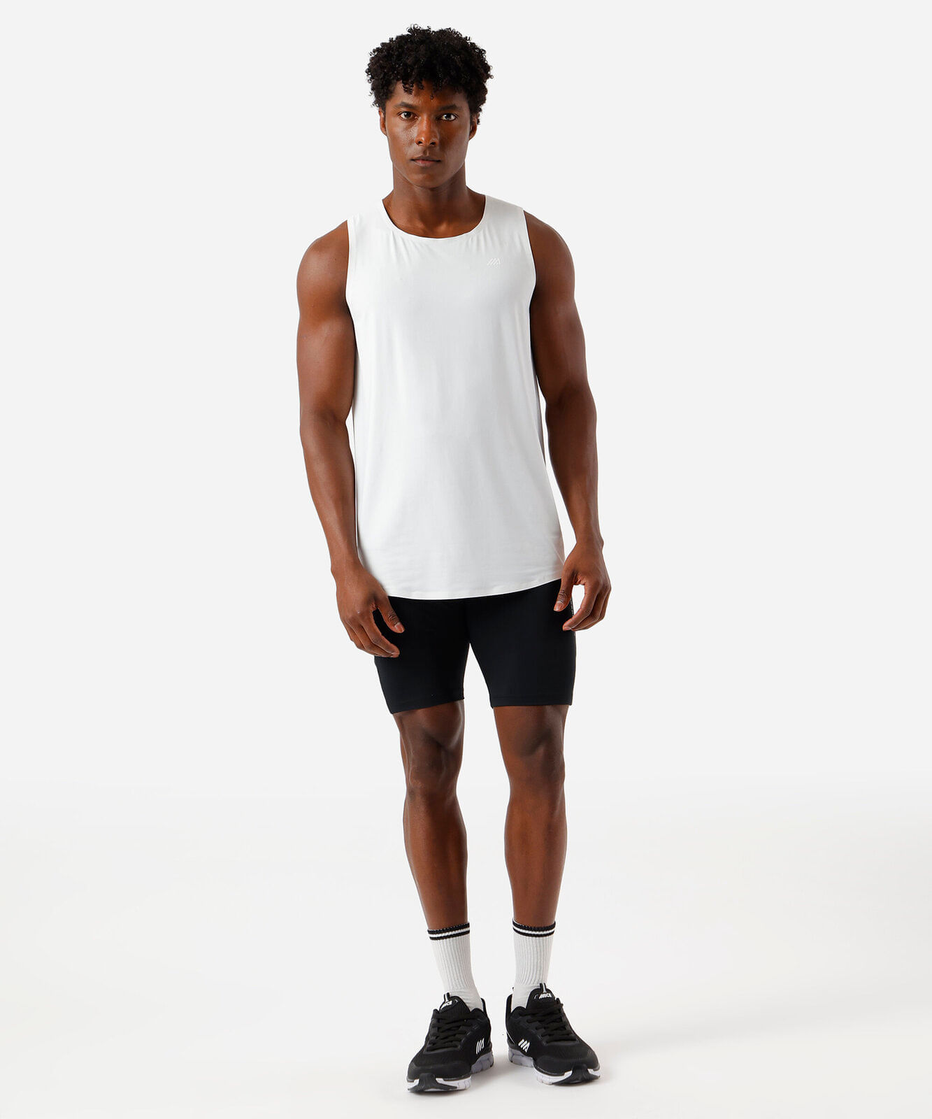 regata masculina de poliamida esportiva ace branca