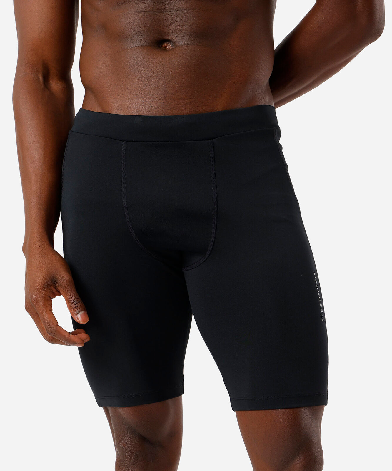 bermuda masculina esportiva ace de compressão preta