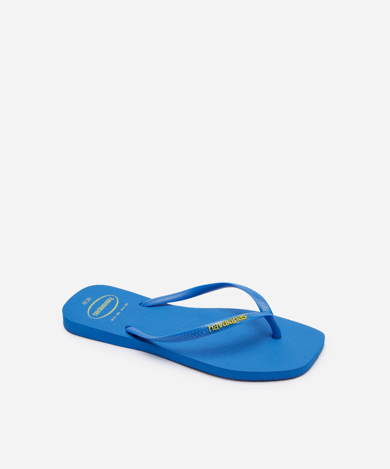 chinelo havaianas slim square azul