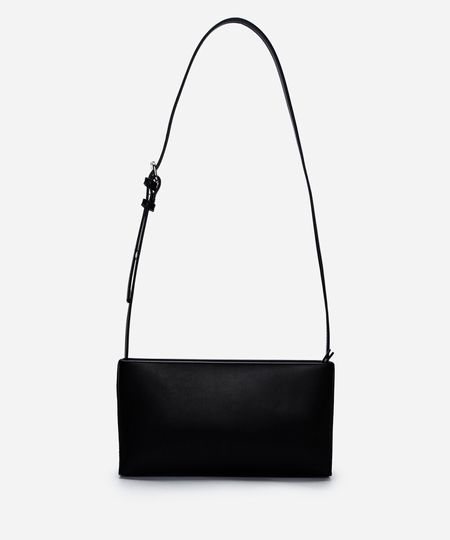 bolsa baguete feminina estruturada preta UNICO