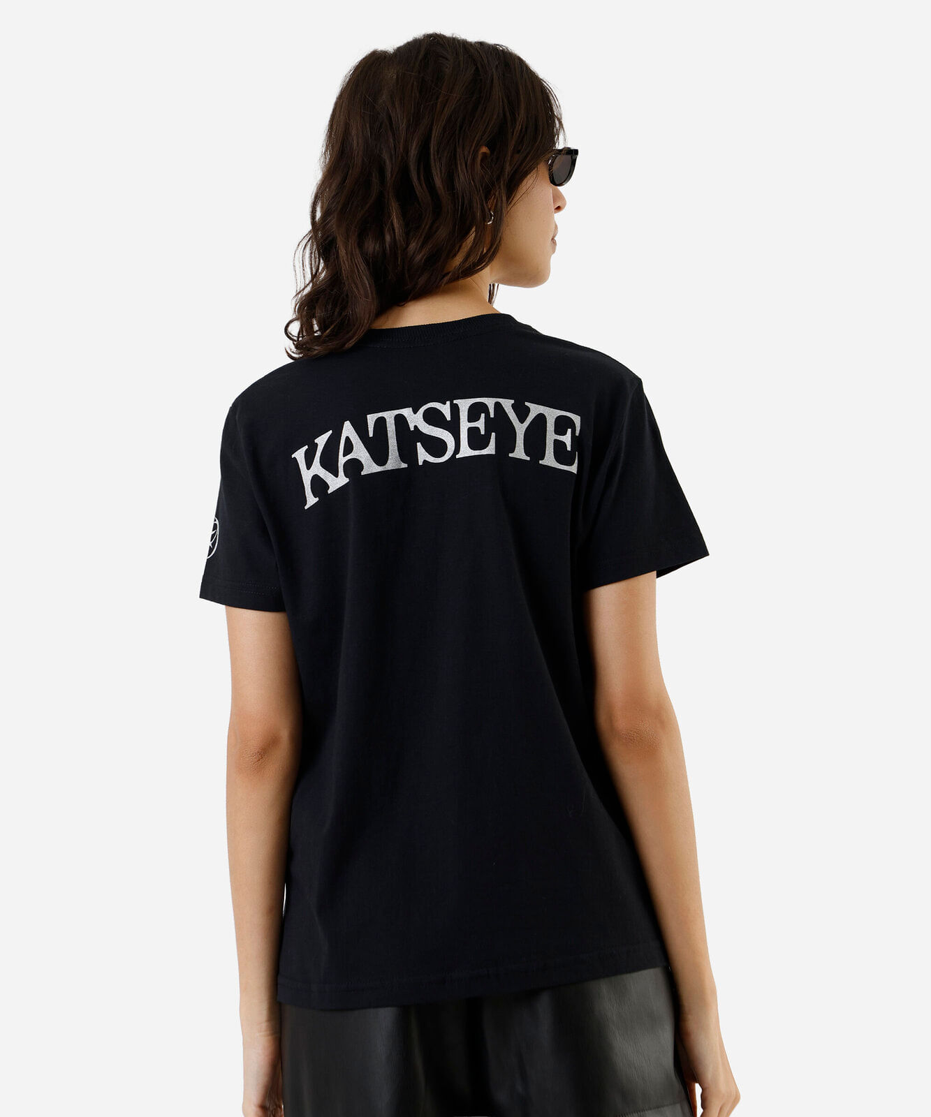 camiseta feminina de algodão katseye preta