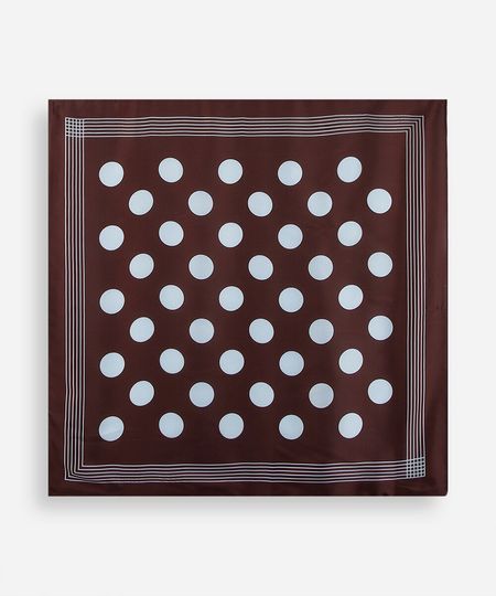 lenço poá marrom UNICO lenço poá marrom UNICO