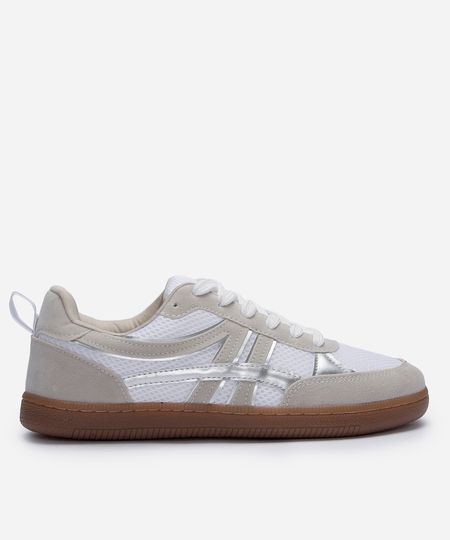 tênis casual feminino texturizado branco 37