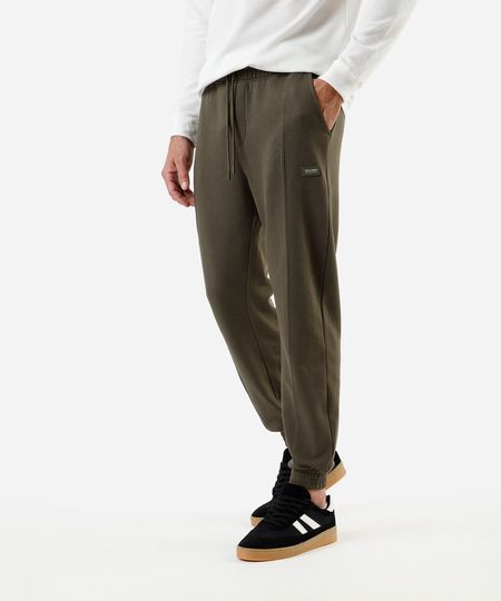 calça jogger masculina de moletom verde G calça jogger masculina de moletom verde G