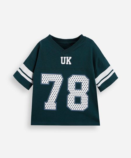 camiseta infantil futebol americano verde 2