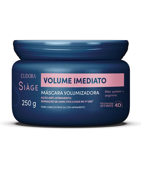 eudora siage máscara capilar volume imediato 250g 250 ML