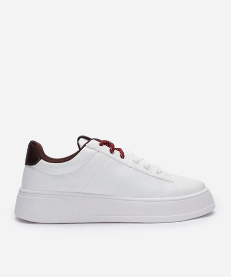 tênis plataforma cadarço duplo oneself marrom 35 tênis plataforma cadarço duplo oneself marrom 35