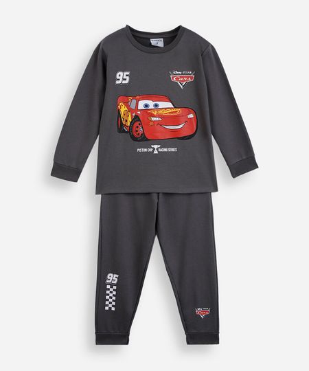 pijama infantil manga longa mcqueen cinza 5 pijama infantil manga longa mcqueen cinza 5
