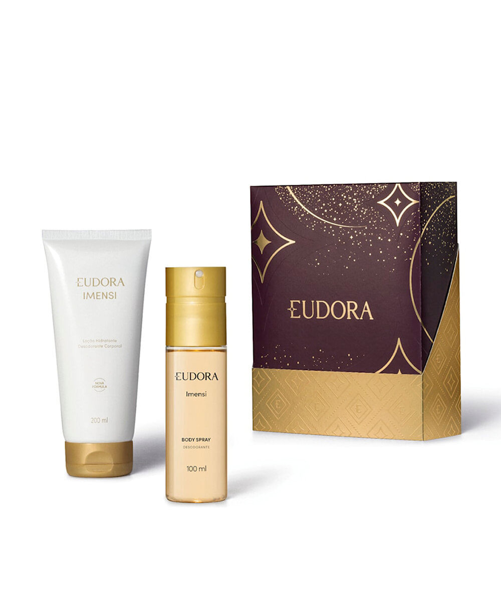 kit eudora presenteável para mães imensi 200ml e 100ml