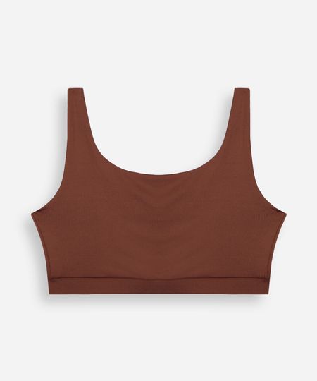 top esportivo juvenil básico marrom 12