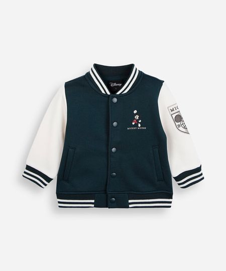 jaqueta bomber infantil de moletom mickey verde 1 jaqueta bomber infantil de moletom mickey verde 1