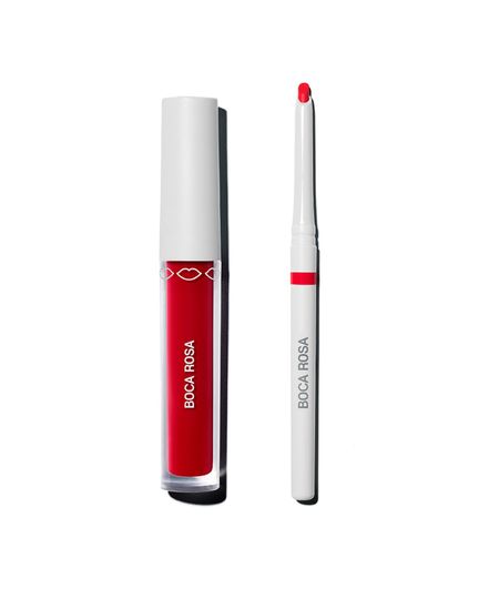 kit boca rosa lip combo contorno labial e hidra lábios vermelho UNICO
