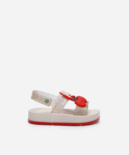sandália infantil cereja zaxy off white 19