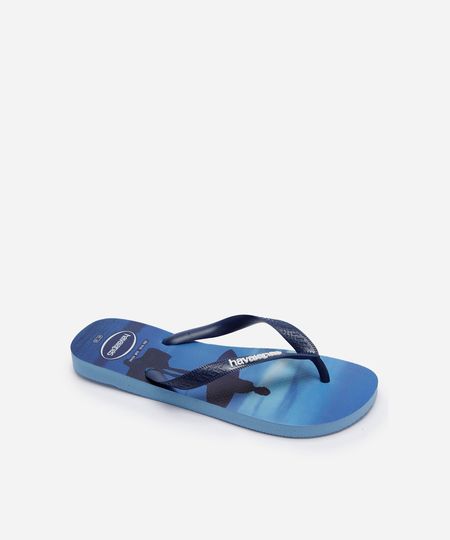 chinelo masculino havaianas surfer azul 37-38 chinelo masculino havaianas surfer azul 37-38
