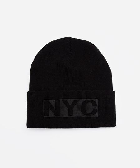 gorro masculino de tricot nyc preto UNICO gorro masculino de tricot nyc preto UNICO
