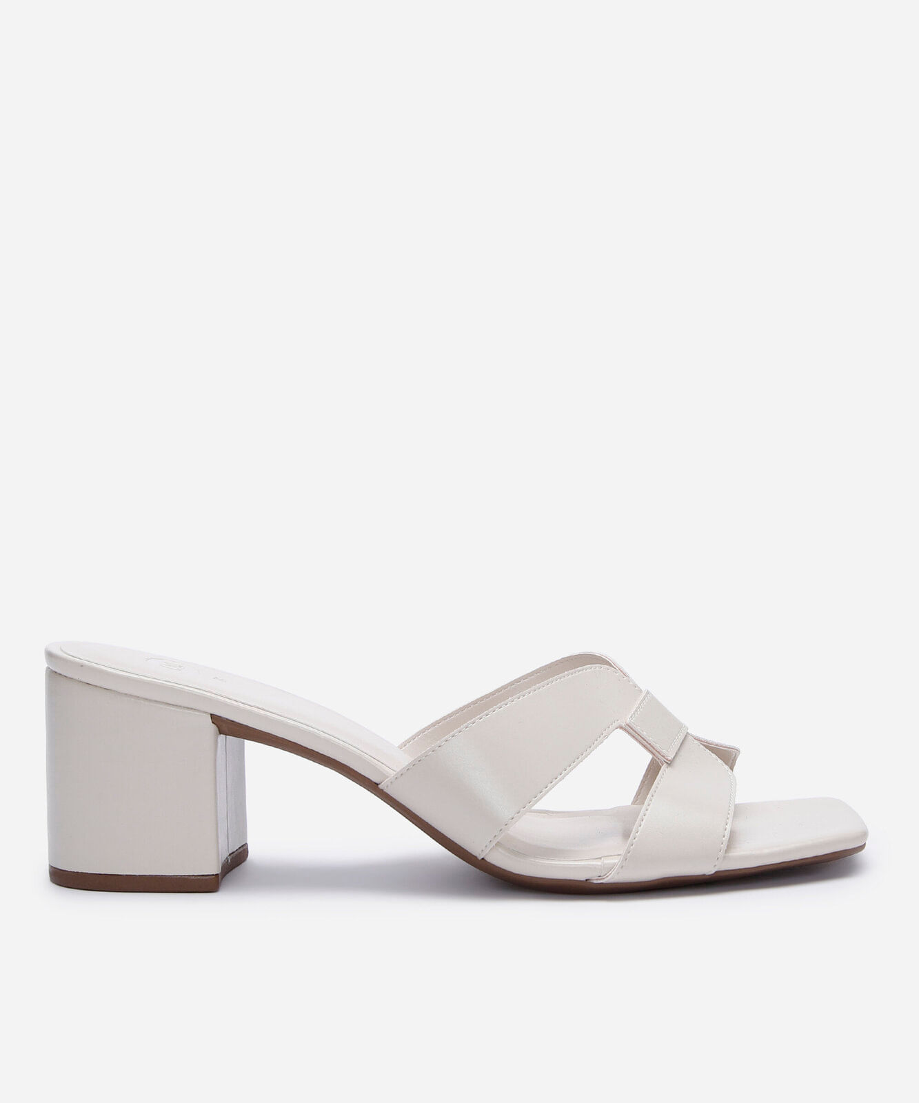tamanco feminino com recorte oneself off white