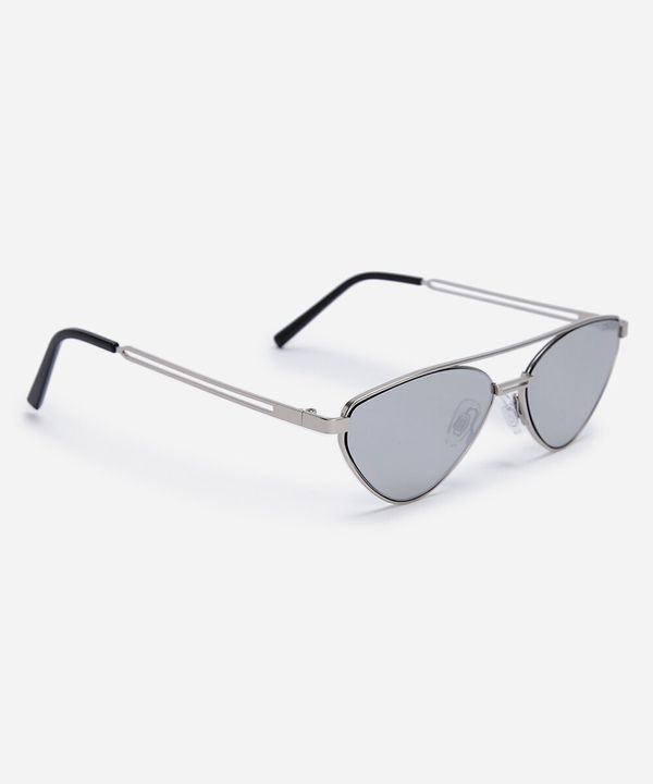 óculos de sol gatinho triton feminino prata UNICO