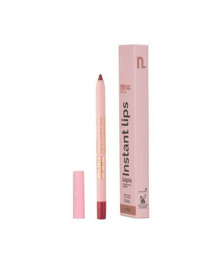 lápis labial nina makeup contorno instant lips essência UNICO lápis labial nina makeup contorno instant lips essência UNICO