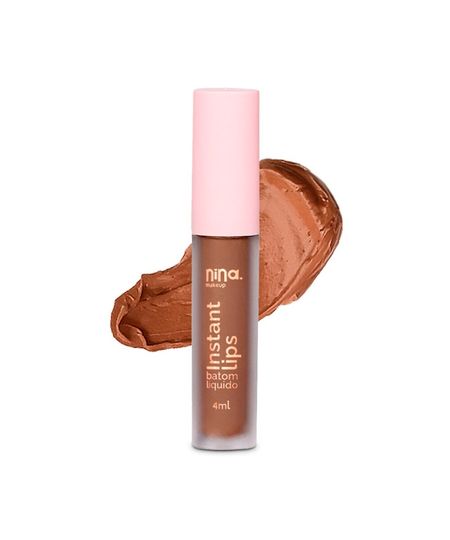 batom líquido nina makeup matte instant lips doce desejo UNICO batom líquido nina makeup matte instant lips doce desejo UNICO